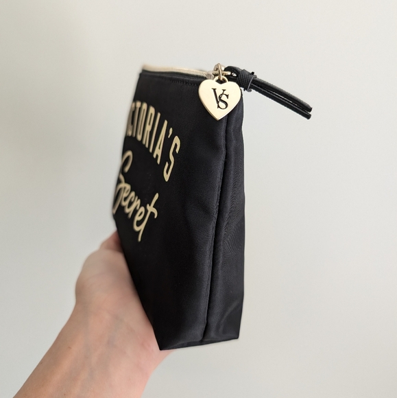 NWT VICTORIA'S SECRET 3-PC Set Leopard Black Travel Cosmetic Bag Makeup Pouch XL - Picture 8 of 16